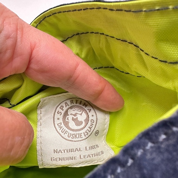 NWT - Spartina 449 Blue Elegant Design Keepsake Bag - Picture 8 of 10